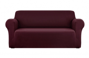 Artiss Sofa Cover Elastic Stretchable Couch Covers Burgundy 3 Seater